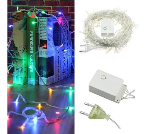 10 Metre 100 Ledli 8 Fonksiyonlu Karışık Renkli RGB Led Lamba 10 Metre 100 Ledli 8 Fonksiyonlu Karışık Renkli RGB Led Lamba