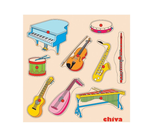 1004-CS Chiva, Müzik Aletleri Ahşap Puzzle 1004-CS Chiva, Müzik Aletleri Ahşap Puzzle