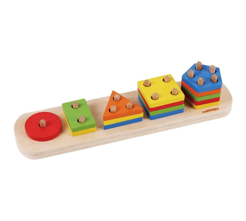 1013-SKC Chiva, Beşgenli Geometik Şekiller - Ahşap
