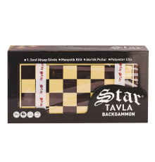 1021798 Star Antik Ceviz Tavla Takımı