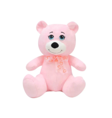 1022P Göbekli Ayı 28 cm Pembe -Selay Oyuncak