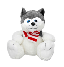 1030 Oturan Husky Atkılı Köpek 30 cm