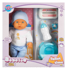 1030141 Sesli Bebelou Tuvalet Zamanı Bebek Seti 32 cm