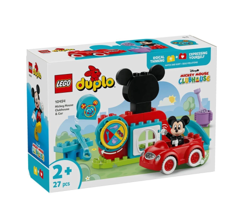 10454 Lego Duplo Mickey Mousenun Kulüp Evi ve Arabası 27 parça +2 yaş 10454 Lego Duplo Mickey Mousenun Kulüp Evi ve Arabası 27 parça +2 yaş