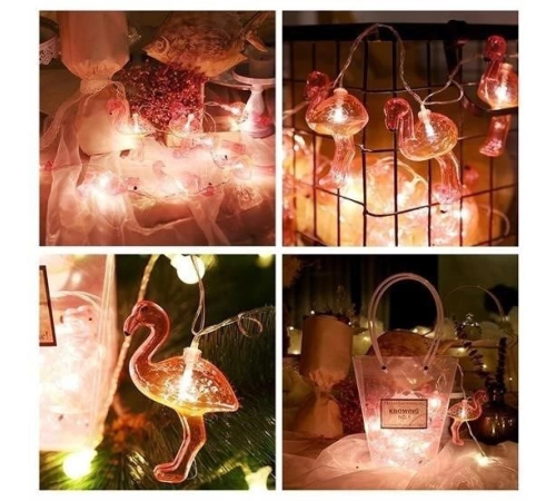 10lu Pilli Led Flamingo Dekoratif Işık Zinciri Aydınlatma 1,5 Mt 10lu Pilli Led Flamingo Dekoratif Işık Zinciri Aydınlatma 1,5 Mt