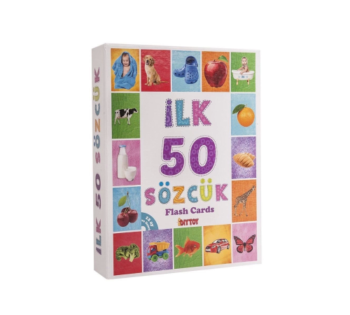 1161 DıyToy, Flash Cards - İlk 50 Sözcük / +12 ay
