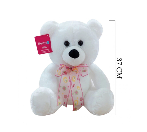 1178B Selay, Oturan Ayı 37 cm Beyaz 1178B Selay, Oturan Ayı 37 cm Beyaz
