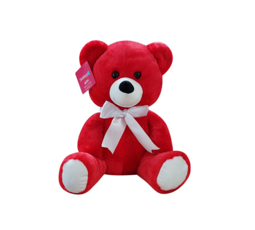 1178KR Selay, Oturan Ayı 37 cm Kırmızı