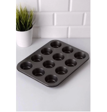 12'li Yanmaz Yapışmaz Muffin Kek Kalıbı