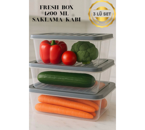 1200 ml Freshbox Saklama Kabı 1200 ml Freshbox Saklama Kabı