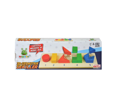 125 Woodoy 3D Yapboz Geometrik Şekiller Bultak 125 Woodoy 3D Yapboz Geometrik Şekiller Bultak