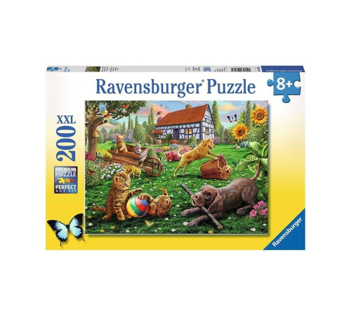 128280 Bahçede 200 parça XXL Ravensburger Puzzle 128280 Bahçede 200 parça XXL Ravensburger Puzzle