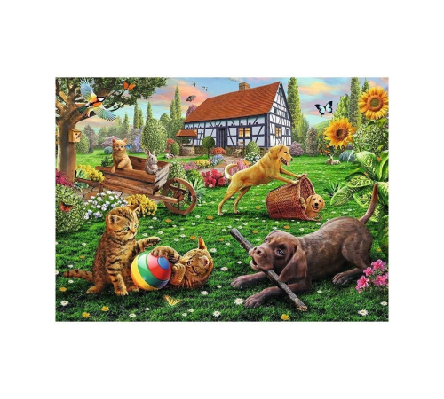 128280 Bahçede 200 parça XXL Ravensburger Puzzle 128280 Bahçede 200 parça XXL Ravensburger Puzzle
