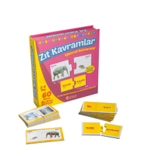 1390 DıyToy, Eğlenceli Bulmacalar - Zıt Kavramlar / 2-6 yaş
