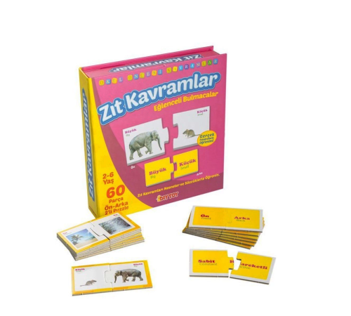 1390 DıyToy, Eğlenceli Bulmacalar - Zıt Kavramlar / 2-6 yaş