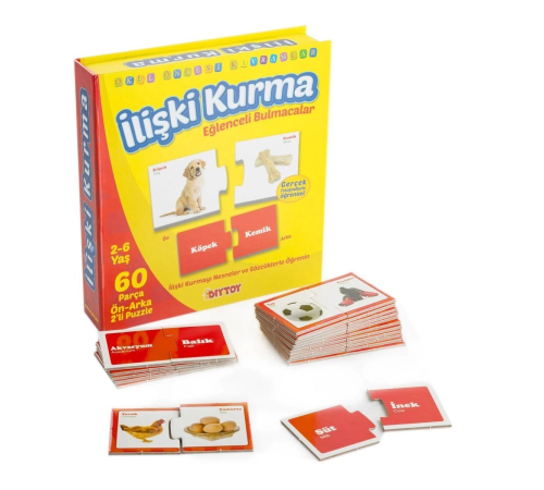 1437 DıyToy, Eğlenceli Bulmacalar - İlişki Kurma / 2-6 yaş 1437 DıyToy, Eğlenceli Bulmacalar - İlişki Kurma / 2-6 yaş