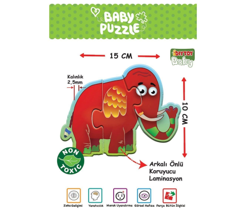 1727 Dıytoy, Baby Puzzle- Orman Hayvanları 1727 Dıytoy, Baby Puzzle- Orman Hayvanları