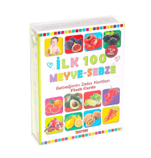1765 Flash Card İlk 100 Meyveler Eğitici Kartlar