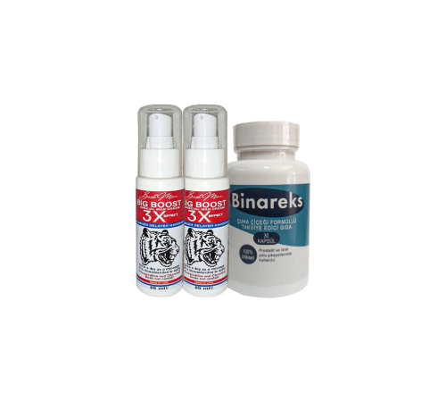 2 Adet 50 ml Bigboost Erkek 3xEffect Canlandirici Krem + Yanında 1 Kutu 30lu Binareks Erkek Pırostat 2 Adet 50 ml Bigboost Erkek 3xEffect Canlandirici Krem + Yanında 1 Kutu 30lu Binareks Erkek Pırostat