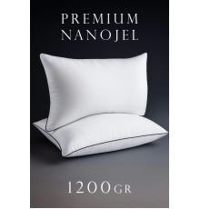 2 Adet 50x70cm Nano Jel Lüks Yastık | 1200gr Anti-alerjik Pamuklu Yastık Seti 2li