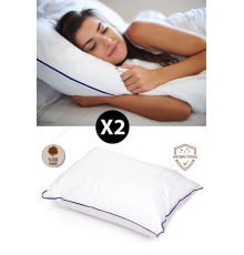 2 Adet Climate Nano Jel Yastık Otel Yastığı 50x70 cm %100 Pamuk Dış Kumaş