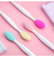 2 Adet Dudak Fırçası Peeling Etkili Gözenek  Siyah Nokta Temizleyici Akne Giderici Çift Yönl