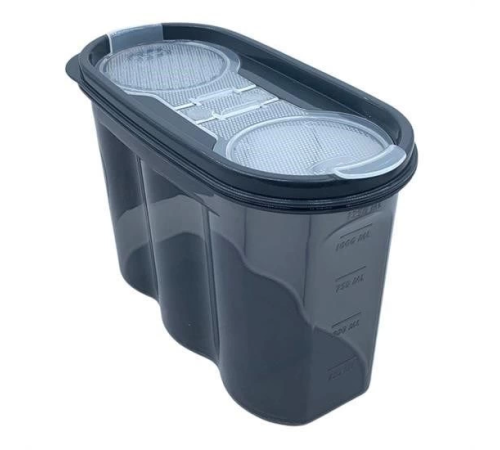 2 Kapaklı Ölçekli Erzak Saklama Kabı - 1,2 Litre - SA930