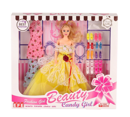207 Ayakkabı Setli Candy Girl Bebek -Efe Toys 207 Ayakkabı Setli Candy Girl Bebek -Efe Toys