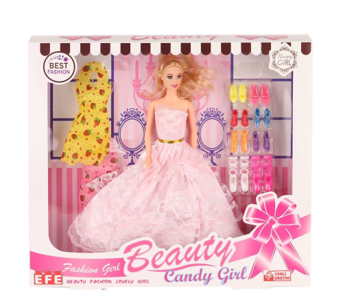 207 Ayakkabı Setli Candy Girl Bebek -Efe Toys 207 Ayakkabı Setli Candy Girl Bebek -Efe Toys