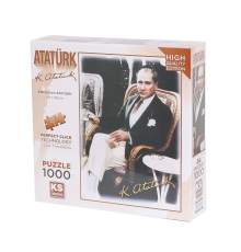 20727 Kahve İçen Atatürk 1000 Parça Puzzle -KS Puzzle