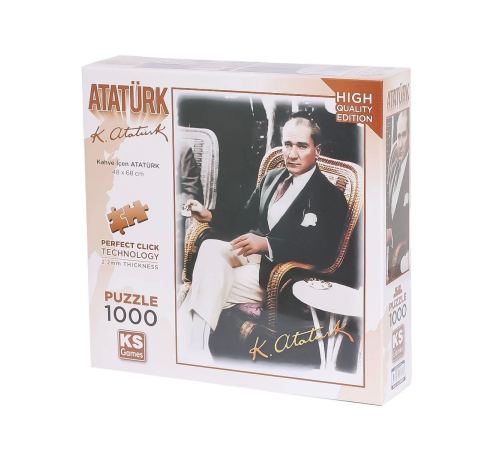 20727 Kahve İçen Atatürk 1000 Parça Puzzle -KS Puzzle