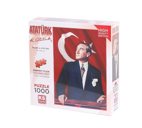 20728 Atatürk ve Türk Bayrağı 1000 Parça Puzzle -KS Puzzle 20728 Atatürk ve Türk Bayrağı 1000 Parça Puzzle -KS Puzzle