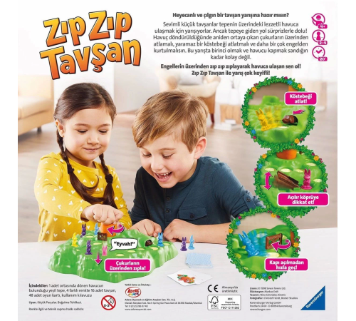 209767 Ravensburger - Zıp Zıp Tavşan +4 yaş 209767 Ravensburger - Zıp Zıp Tavşan +4 yaş