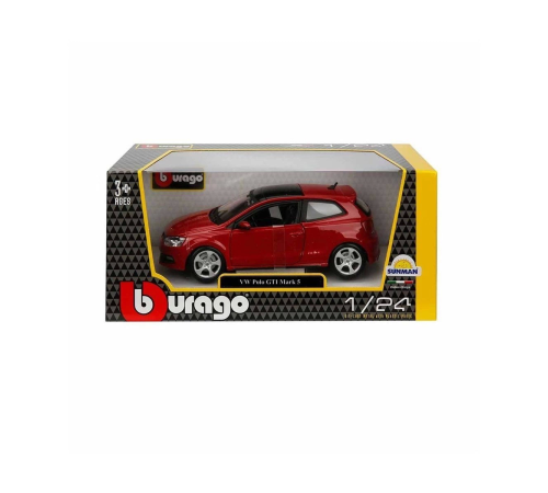 21059 Burago 1:24 Volkswagen Polo GTI Mark 5 Model Araba