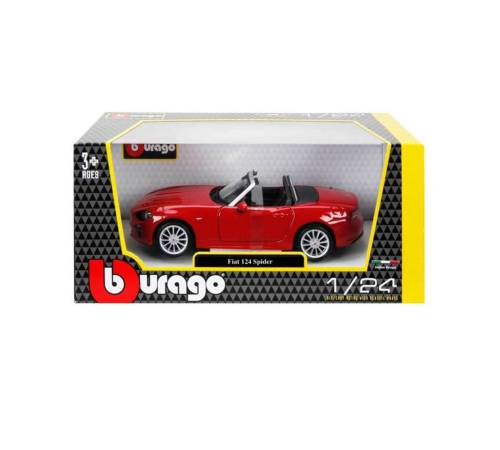 21083 Burago 1:24 Fiat 124 Spider Model Araba