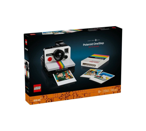 21345 Lego ideas Polaroid OneStep SX-70 Kamera 516 parça +18 yaş