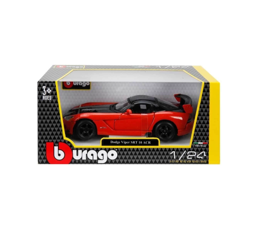 22114 Burago 1:24 Dodge Viper SRT 10 ACR Model Araba
