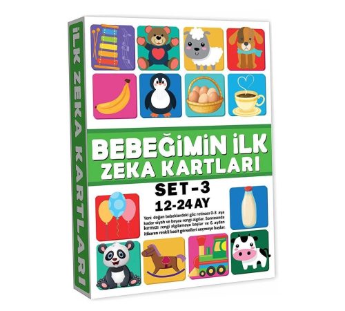 2212 Eğitici Kartlar 12-24 Ay Zeka Kartları 2212 Eğitici Kartlar 12-24 Ay Zeka Kartları