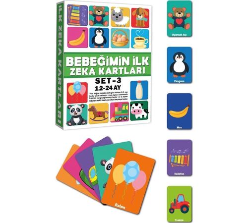 2212 Eğitici Kartlar 12-24 Ay Zeka Kartları 2212 Eğitici Kartlar 12-24 Ay Zeka Kartları