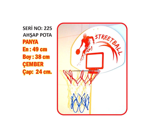225 Akçiçek, Ahşap Basket Potası 225 Akçiçek, Ahşap Basket Potası