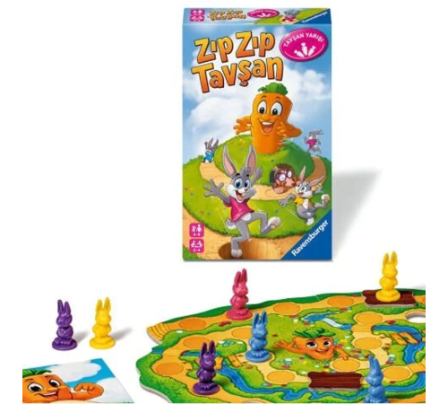 248810 Ravensburger - ZıpZıp Tavşan - Seyahat Boy Kutu Oyunu 248810 Ravensburger - ZıpZıp Tavşan - Seyahat Boy Kutu Oyunu