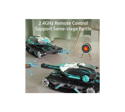 2.4GHz Uzaktan Kumandalı Şarjlı 4WD Paletli Su Bombası Atan Rc Savaş Tankı 2.4GHz Uzaktan Kumandalı Şarjlı 4WD Paletli Su Bombası Atan Rc Savaş Tankı