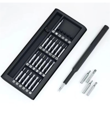 25 Parça Çok Fonksiyonlu Hassas Tornavida Seti – Telefon Tablet Elektronik Tamir Tornavida Seti (336336)