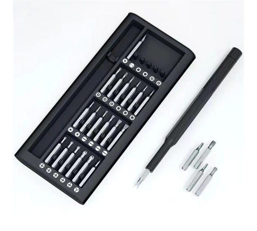 25 Parça Çok Fonksiyonlu Hassas Tornavida Seti – Telefon Tablet Elektronik Tamir Tornavida Seti (336336)
