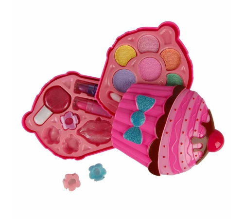 2597 Cupcake Şekilli 2 Katlı Makyaj Güzellik Seti