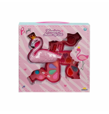 2599 Flamingo Şekilli 3 Katlı Makyaj Güzellik Seti