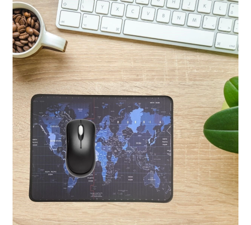 25x32 cm Küçük Boy Mouse Pad Dünya Haritası 25x32 cm Küçük Boy Mouse Pad Dünya Haritası
