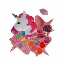 2602 Unicorn Şekilli 3 Katlı Makyaj Güzellik Seti