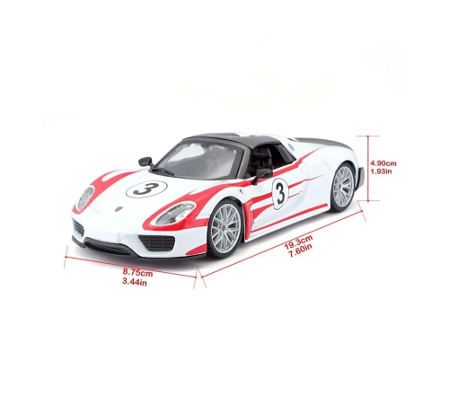 28009 Burago Porsche 918 Spyder 1:24 Model Araba 28009 Burago Porsche 918 Spyder 1:24 Model Araba