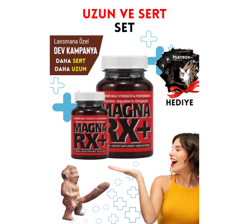 2li Magna RX+ XXL Sertleştiricili Geciktiricili Büyütücülü Etkili Erkek Performans Arttırıcılı Set 2li Magna RX+ XXL Sertleştiricili Geciktiricili Büyütücülü Etkili Erkek Performans Arttırıcılı Set